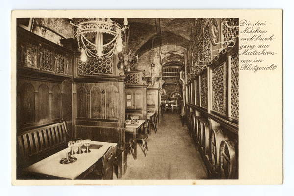 Königsberg (Pr.), Schloss, Blutgericht, Die drei Nischen und Durchgang zur ehemaligen Marterkammer