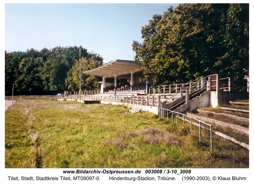 Tilsit, Hindenburg-Stadion, Tribüne