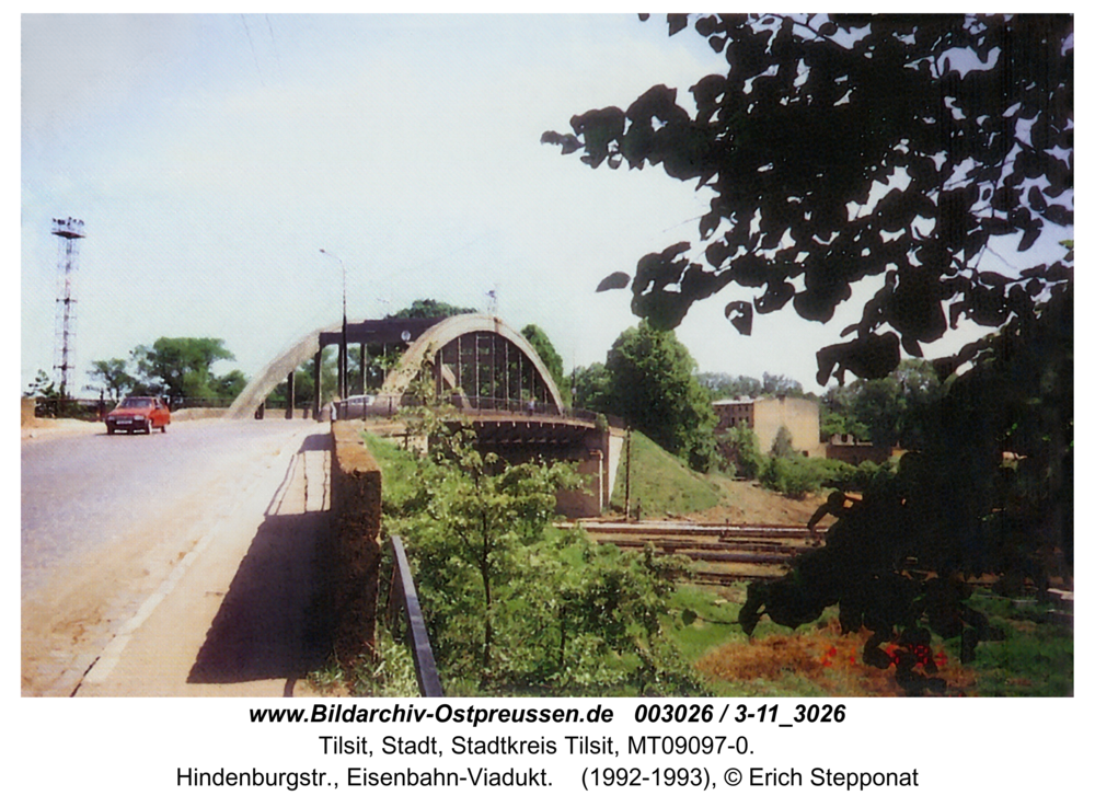 Tilsit, Hindenburgstr., Eisenbahn-Viadukt