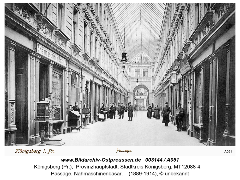 Königsberg (Pr.), Passage, Nähmaschinenbasar