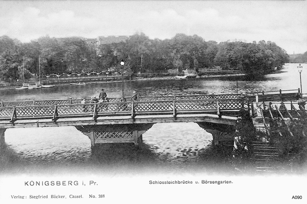 Königsberg, Schloßteichbrücke, Börsengarten