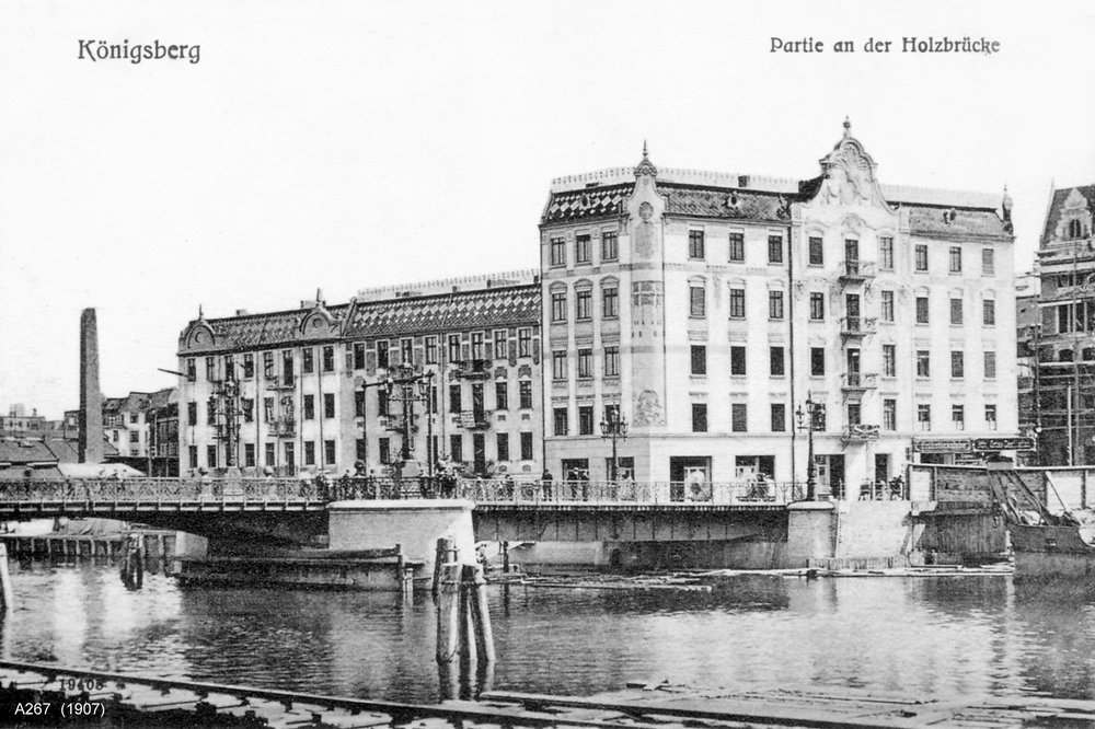 Königsberg, Partie an der Holzbrücke