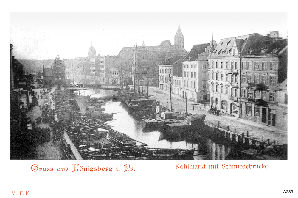 Königsberg, Kohlmarkt, Schmiedebrücke