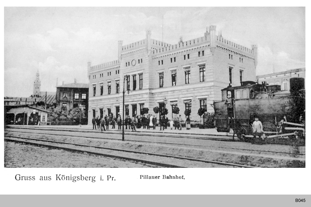 Königsberg (Pr.), Lizentgrabenstraße 24, Pillauer Bahnhof (Lizentbahnhof)