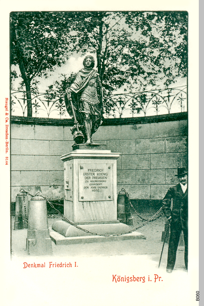 Königsberg, Schloßplatz, Friedrich I Denkmal