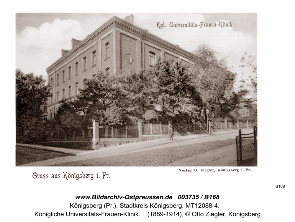Königsberg, Königliche Universitäts-Frauen-Klinik