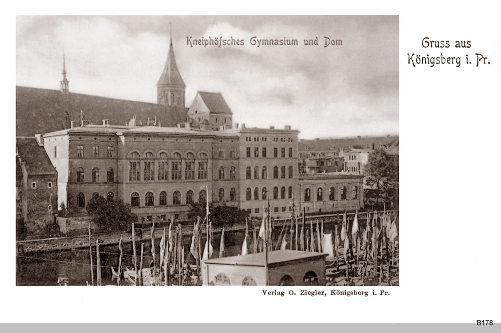 Königsberg, Kneiphöfsches Gymnasium und Dom