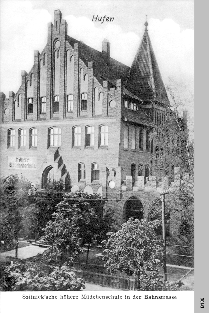 Königsberg, Bahnstr., Szitnicksche höhere Mädchenschule