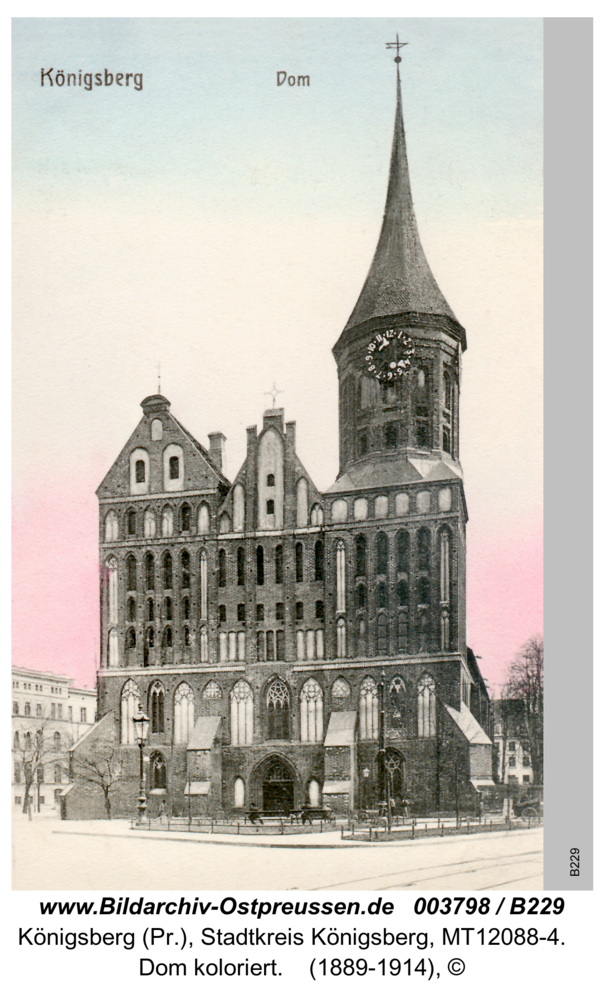 Königsberg, Dom koloriert