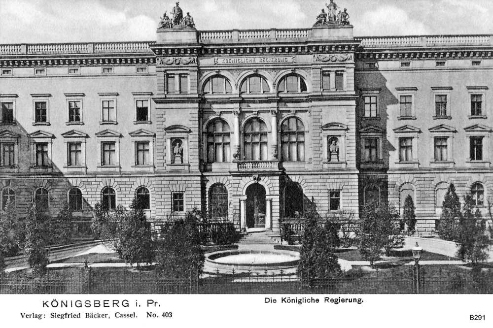 Königsberg, Königliche Regierung