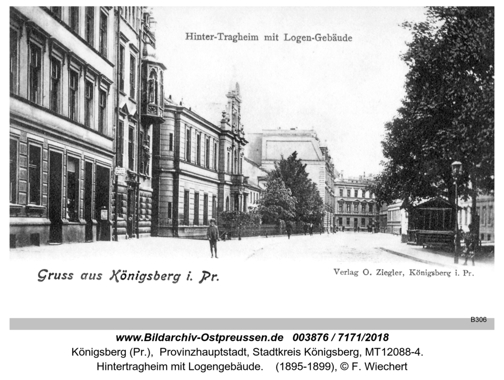 Königsberg, Hintertragheim mit Logengebäude