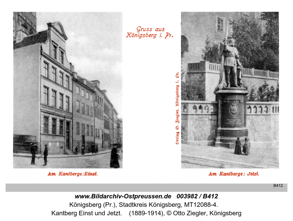 Königsberg, Kantberg Einst und Jetzt