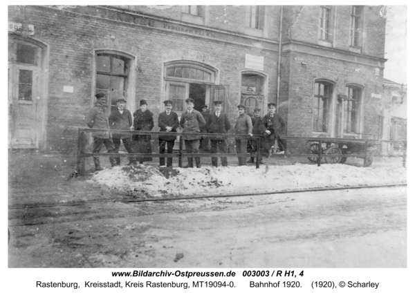 Rastenburg, Bahnhof 1920