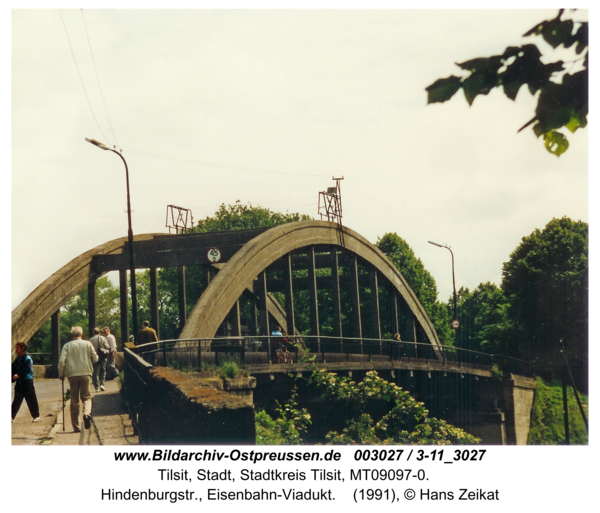 Tilsit, Hindenburgstr., Eisenbahn-Viadukt