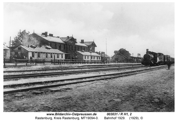 Rastenburg, Bahnhof 1929