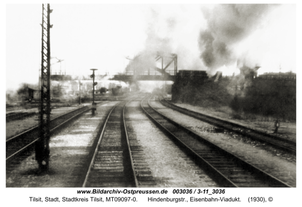 Tilsit, Hindenburgstr., Eisenbahn-Viadukt