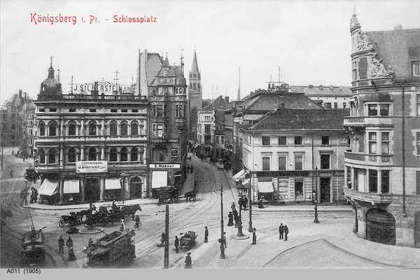 Königsberg, Münzplatz, Junkerstraße, Ecke Münzstraße