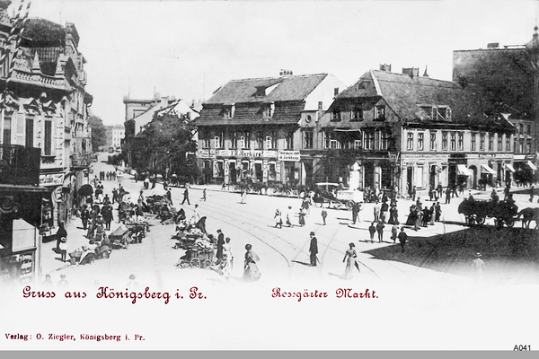Königsberg, Roßgärter Markt, Eisenwarenhandel Albert Lubbe