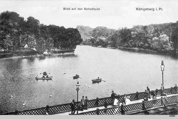 Königsberg, Blick auf den Schloßteich