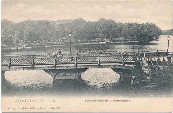 Königsberg, Schloßteichbrücke, Börsengarten