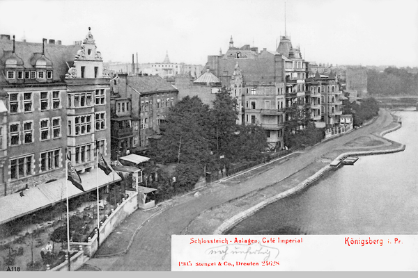 Königsberg, Schloßteich-Anlagen, Café Imperial