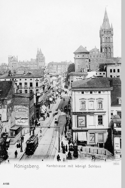 Königsberg, Kantstraße mit Schloß