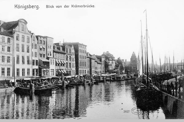 Königsberg, Blick von der Krämerbrücke