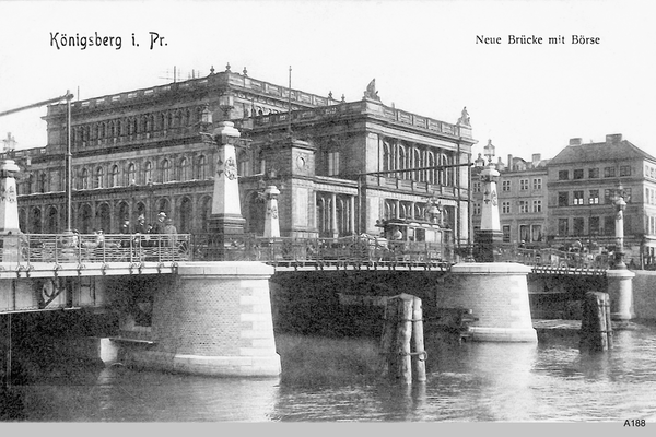 Königsberg, Neue Grüne Brücke mit Börse