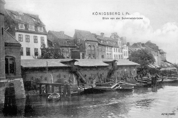 Königsberg, Blick von der Schmiedebrücke