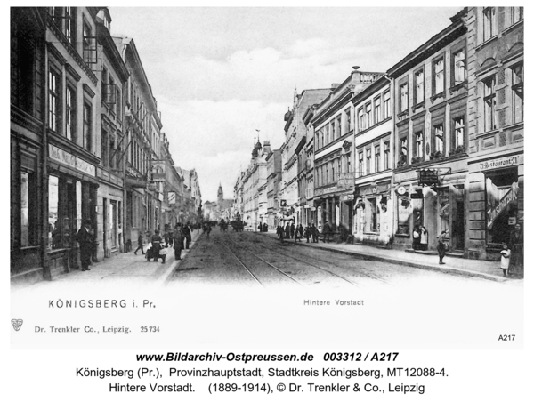 Königsberg, Hintere Vorstadt