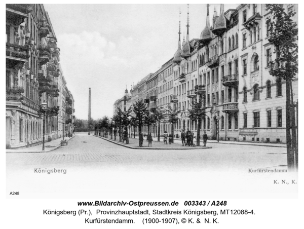 Königsberg, Kurfürstendamm