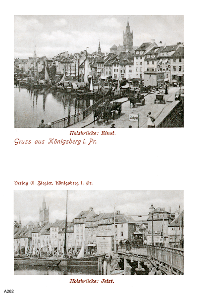 Königsberg, Alte und Neue Holzbrücke