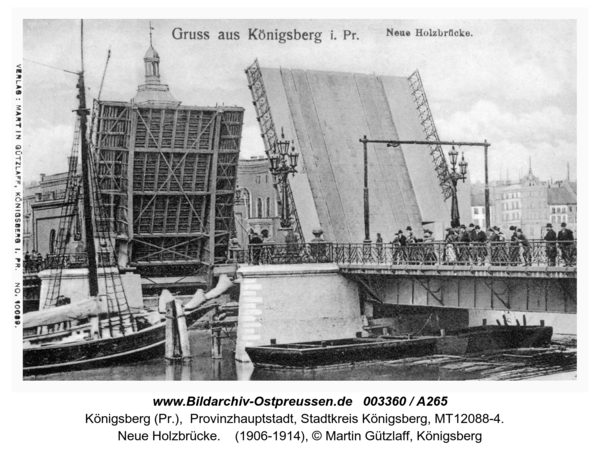 Königsberg, Neue Holzbrücke