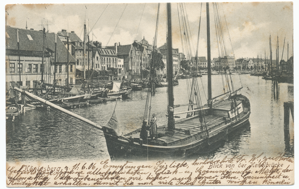 Königsberg, Blick von der Köttelbrücke Richtung Osten