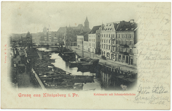 Königsberg, Kohlmarkt, Schmiedebrücke