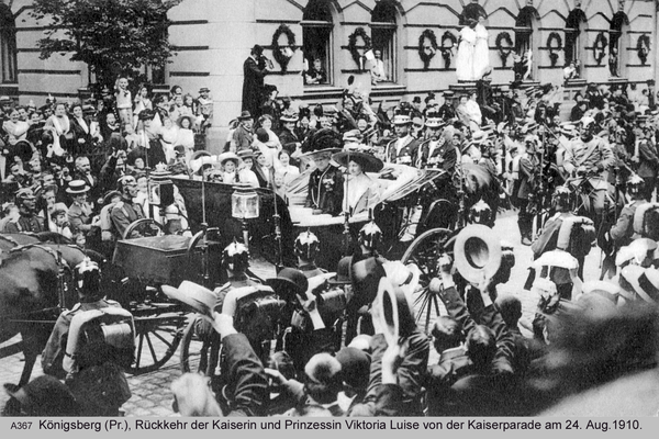 Königsberg, Kaiserparade 1910