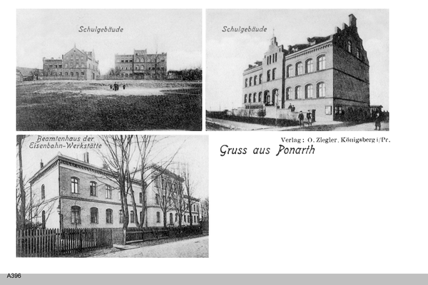 Königsberg, Ponarth, Schulgebäude, Beamtenhaus der Eisenbahnwerkstätte