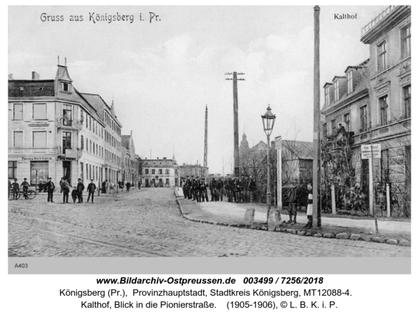 Königsberg, Kalthof, Blick in die Pionierstraße