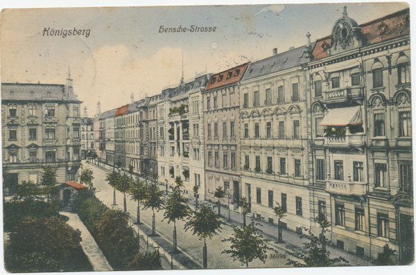 Königsberg (Pr.), Hensche Straße, Blick nach Norden