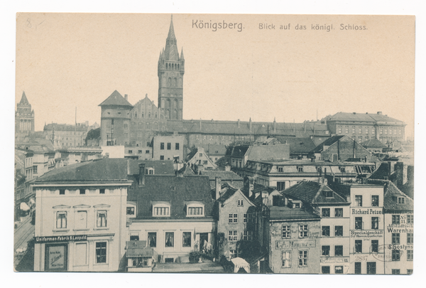 Königsberg, Blick auf das königliche Schloß