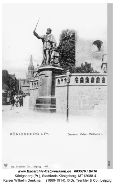 Königsberg, Kaiser Wilhelm Denkmal