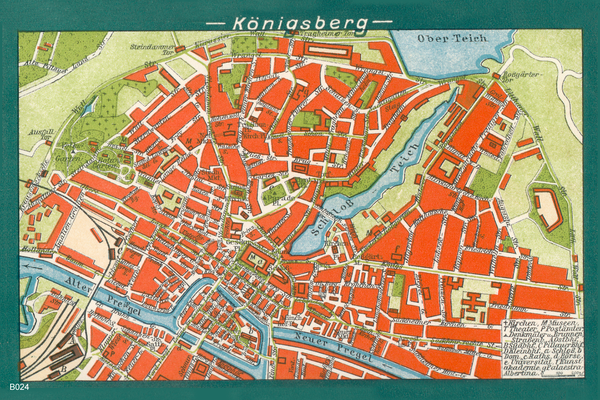 Königsberg, Stadtplan