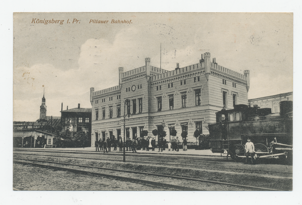 Königsberg (Pr.), Lizentgrabenstraße 24, Pillauer Bahnhof (Lizentbahnhof)