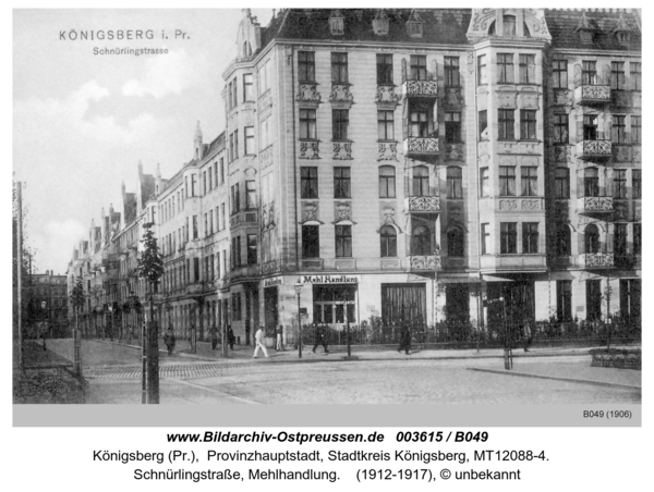 Königsberg, Schnürlingstraße, Mehlhandlung