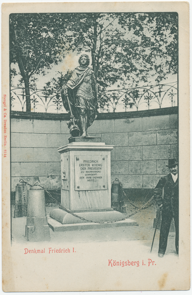 Königsberg, Schloßplatz, Friedrich I Denkmal