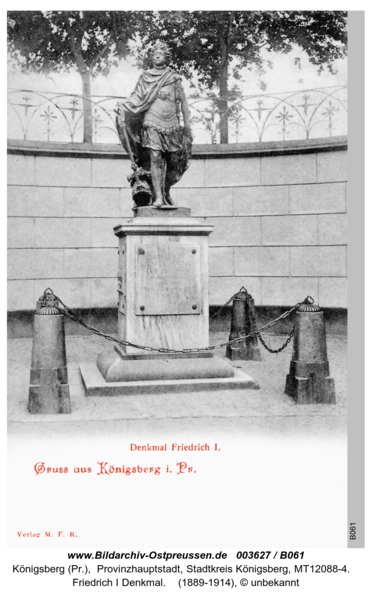 Königsberg, Friedrich I Denkmal