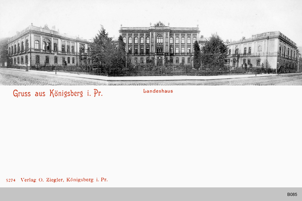 Königsberg, Landeshaus Panorama