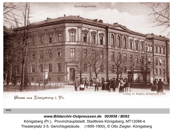 Königsberg (Pr.), Theaterplatz 3-5, Gerichtsgebäude