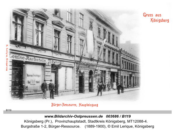 Königsberg (Pr.), Burgstraße 1-2, Bürger-Ressource