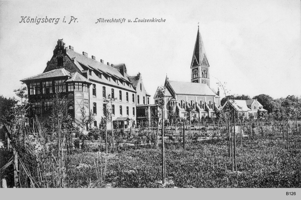 Königsberg, Albrechtstift und Louisenkirche